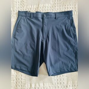 Greg Norman Collection Navy Flat Front Shorts golf performance